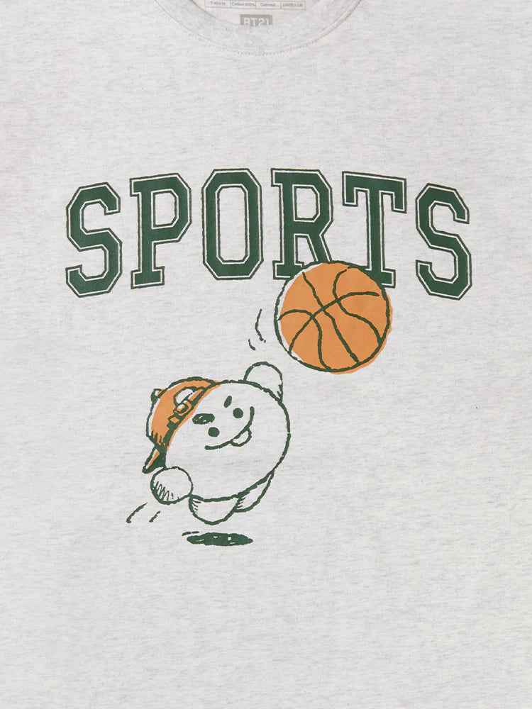 BT21 - Basic Short Sleeve Tshirt Oatmeal (Shooky)