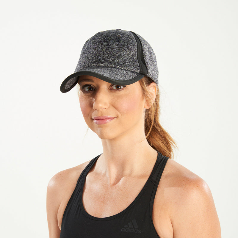 Women's black performance ball cap