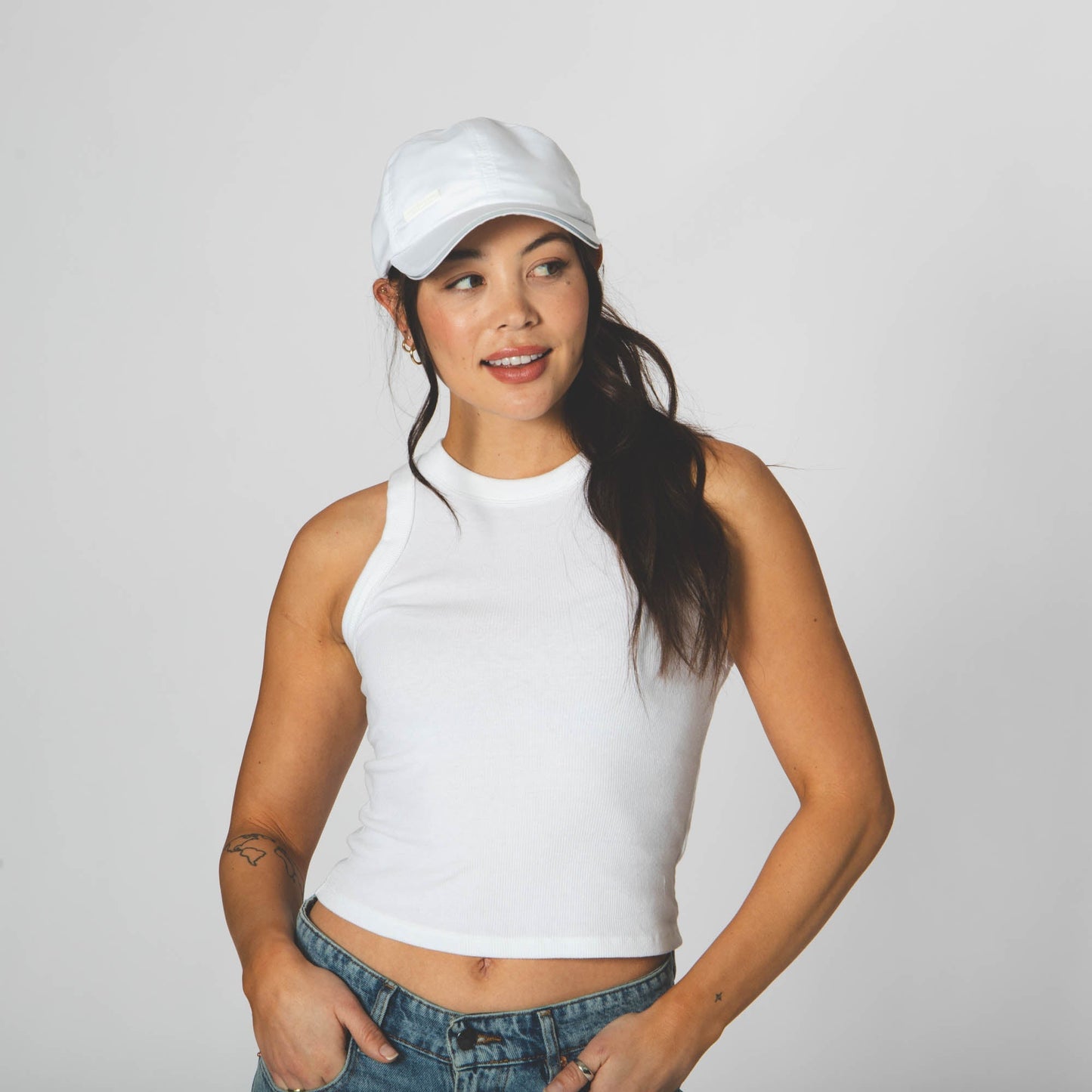 Women's Running Cap with Wide Ponytail Opening