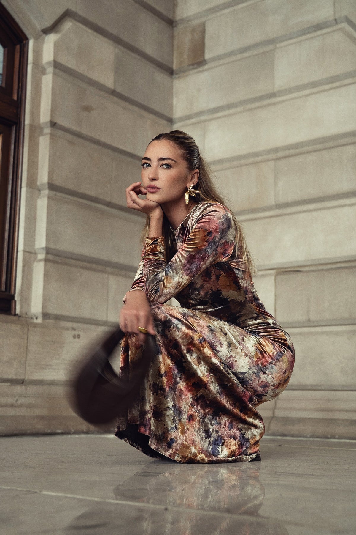 Flora Velvet Maxi- Fleur
