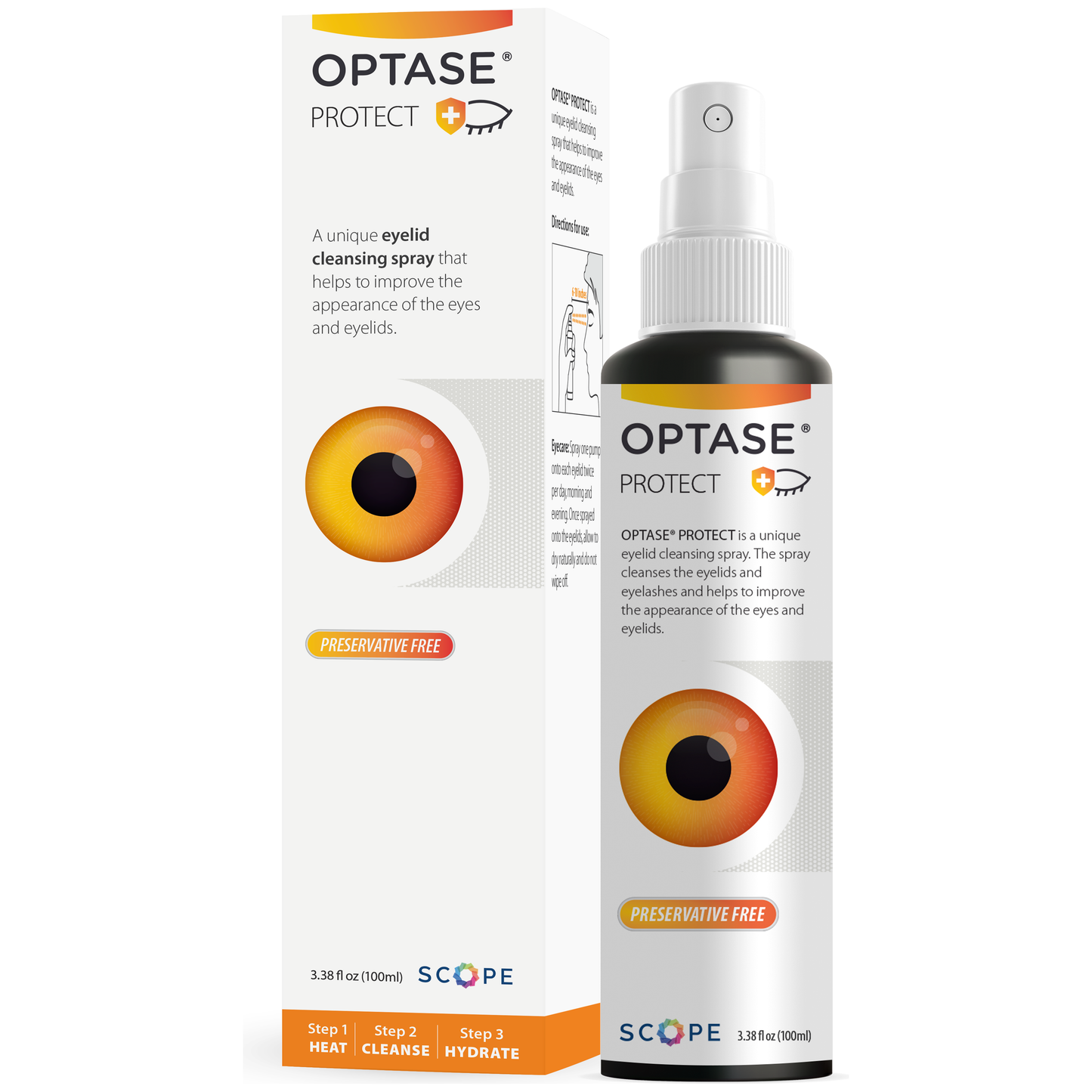Optase Protect - Eyelid Cleansing Spray 3.38 oz