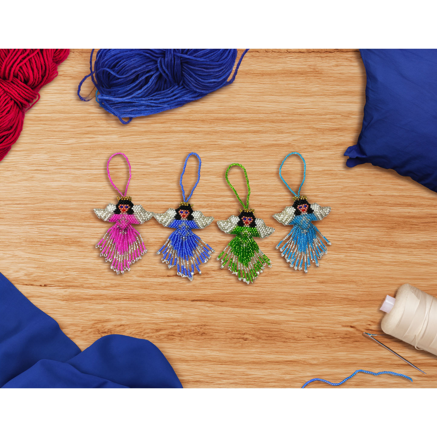 Angel Seed Bead Ornament - Guatemala