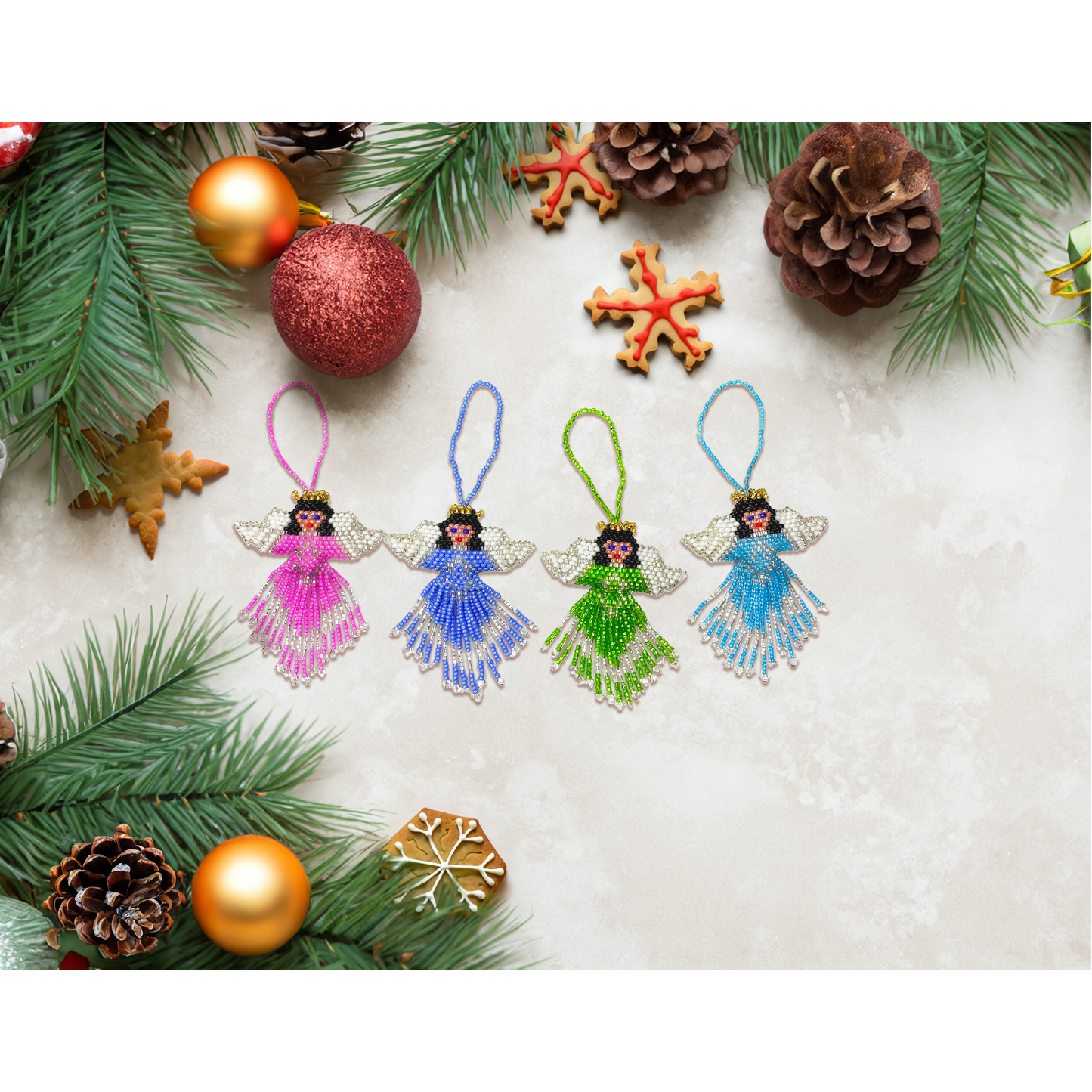 Angel Seed Bead Ornament - Guatemala