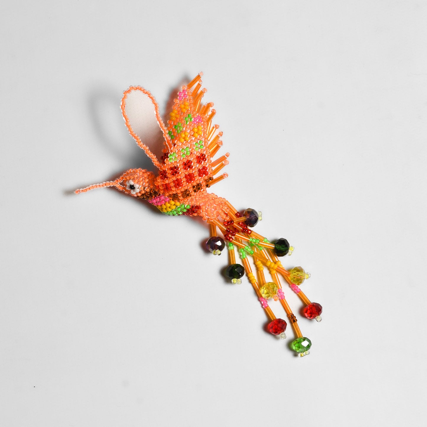 Large Hummingbird Seed Bead Handmade Ornament - Guatemala - Osadia Concept Store