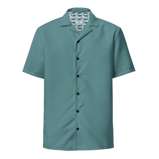 Labelless Ocean Green Button Down Camp Shirt