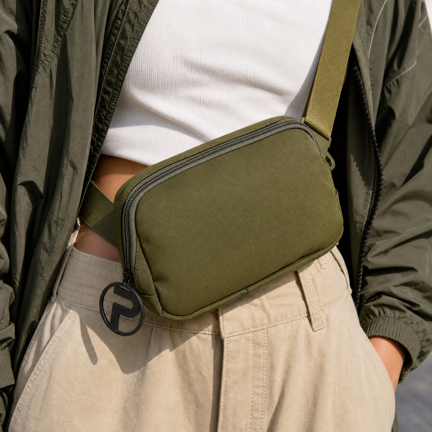 Olive Belt Bag | Fanny Pack Cross Body Bag