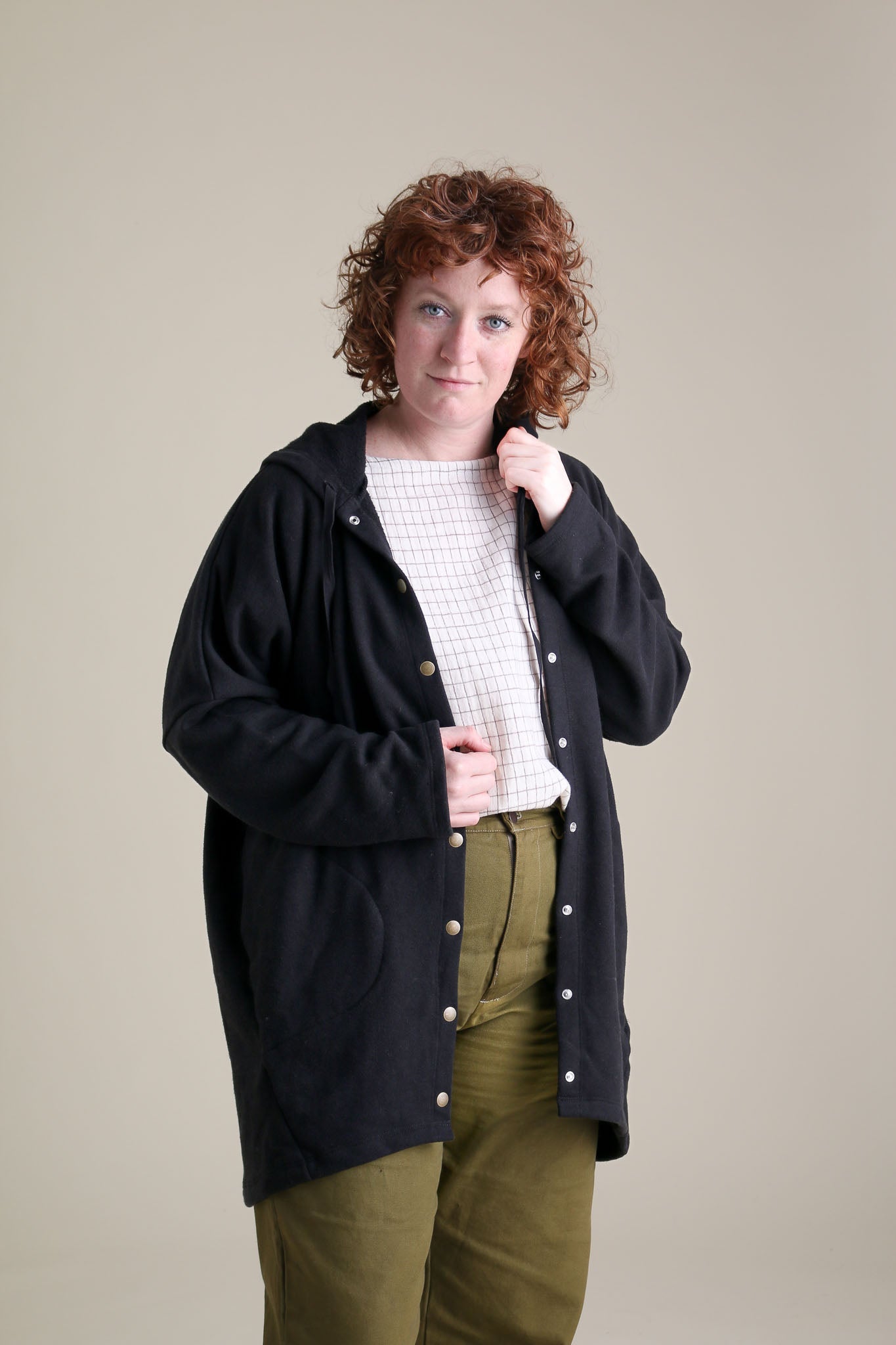 Cocoon Coat in Black