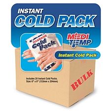Instant Cold Pack 20-Pack: Quick Activation Ice Packs for Emergency & Travel