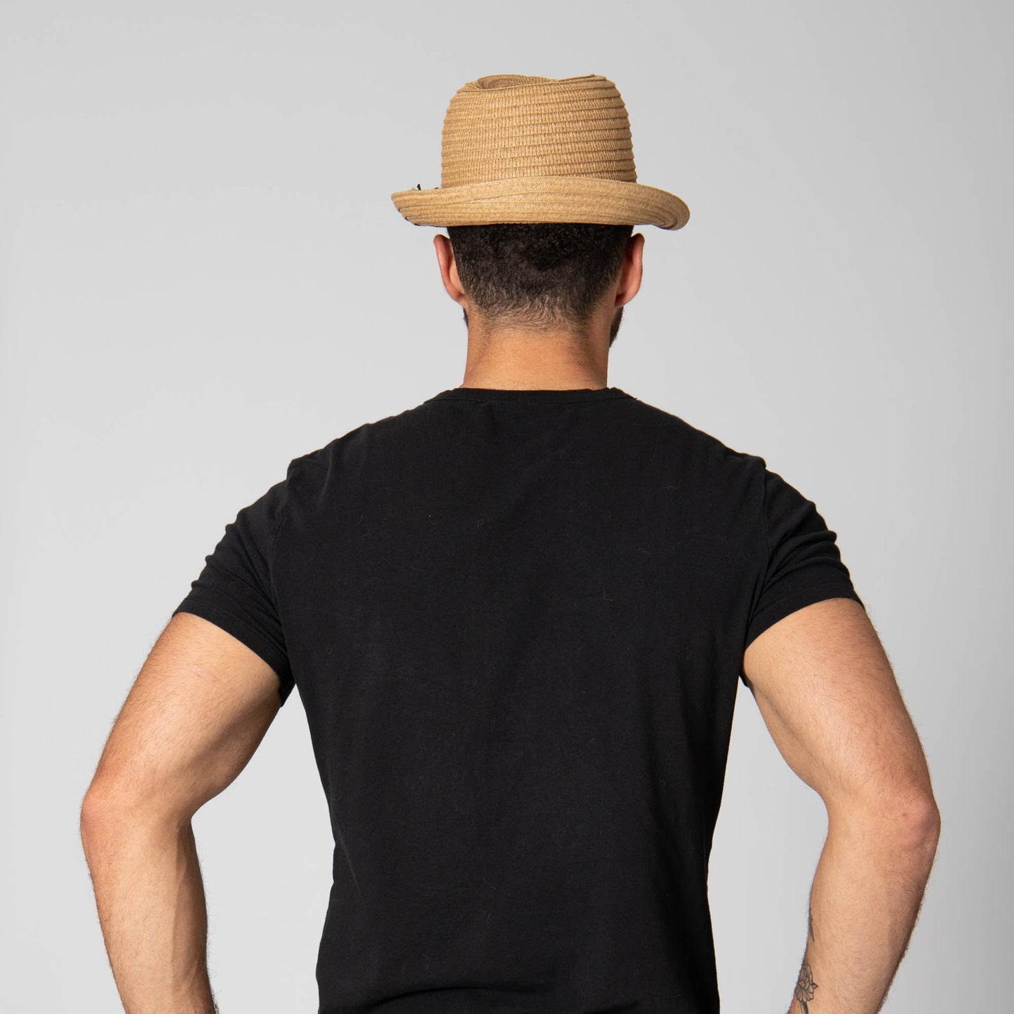 Paperbraid Stingy Brim Fedora with Layered Bands