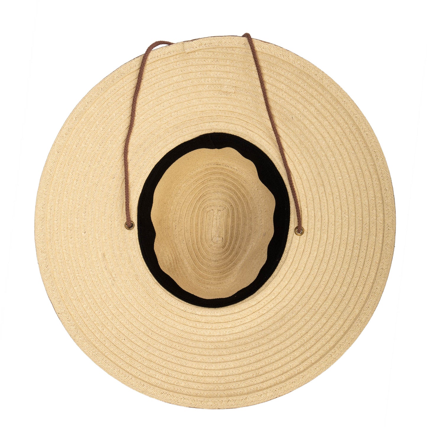 Mens Paperbraid Fedora with Leather Band and Matching Chin Chord