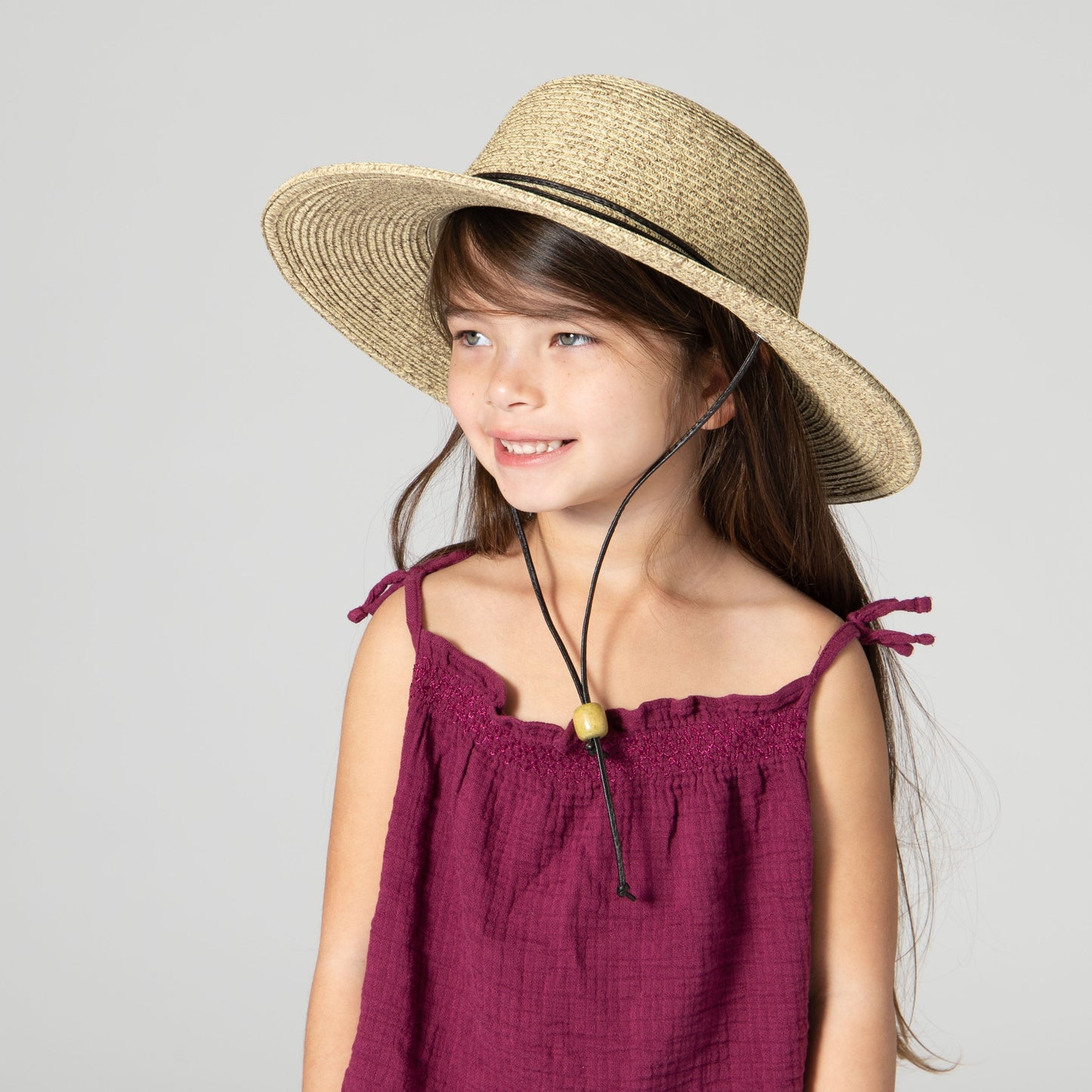 4-8 Year Kid's Sun Hat With Chin Strap