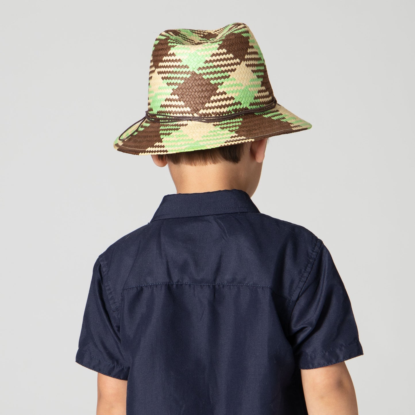 Kids Woven Paper Fedora