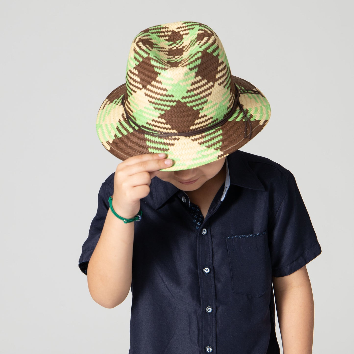 Kids Woven Paper Fedora
