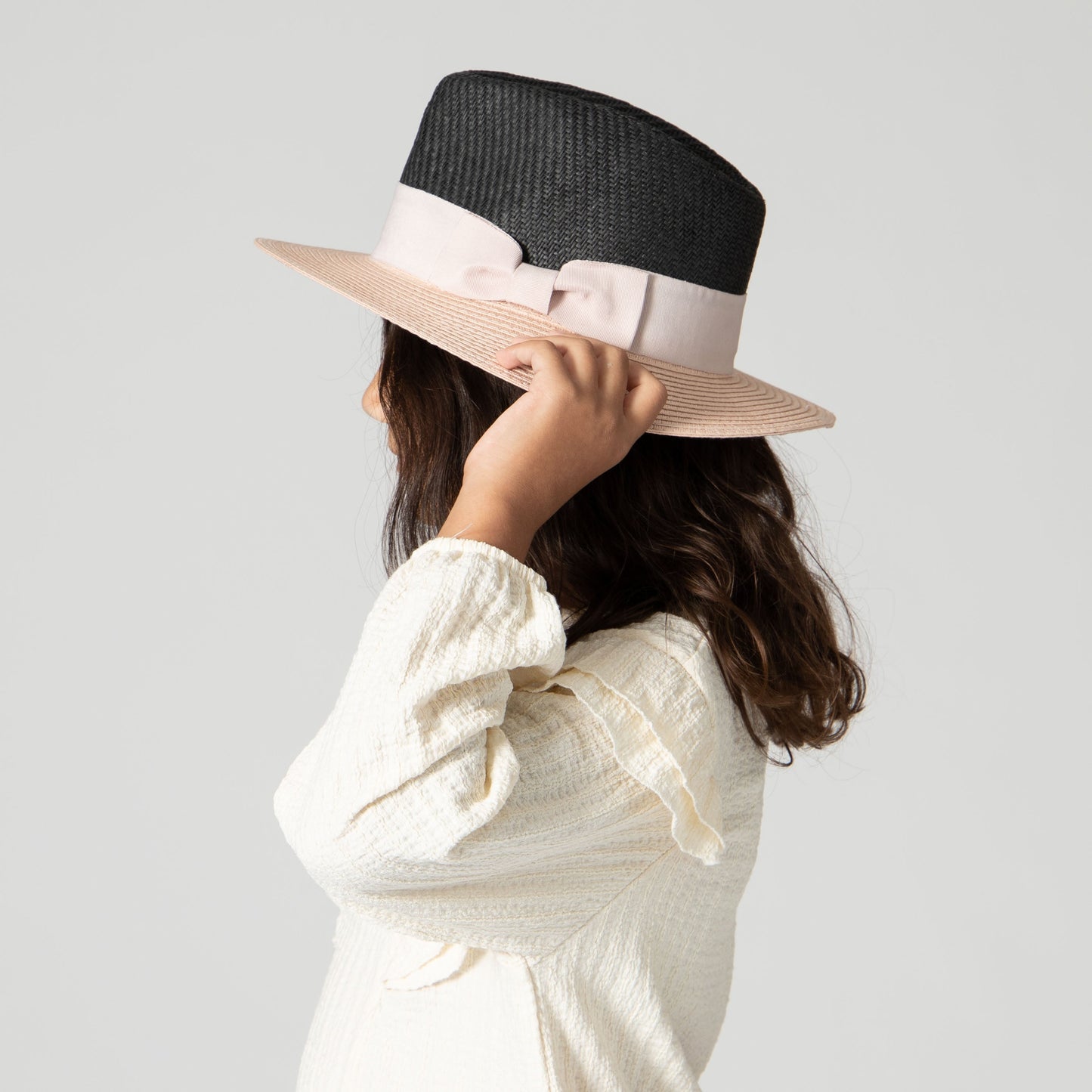 Kid Paper Color Blocked Fedora