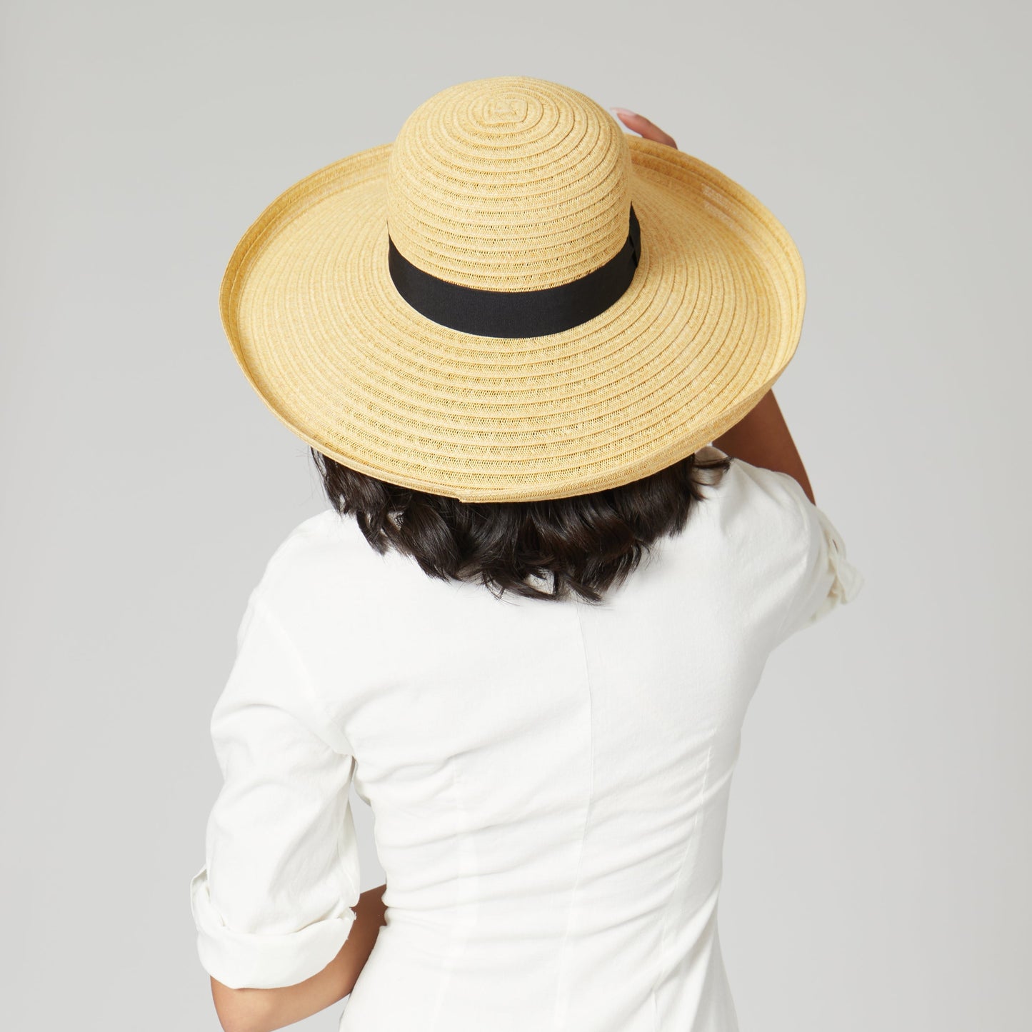 Women's Paperbraid Turn Up Sun Brim