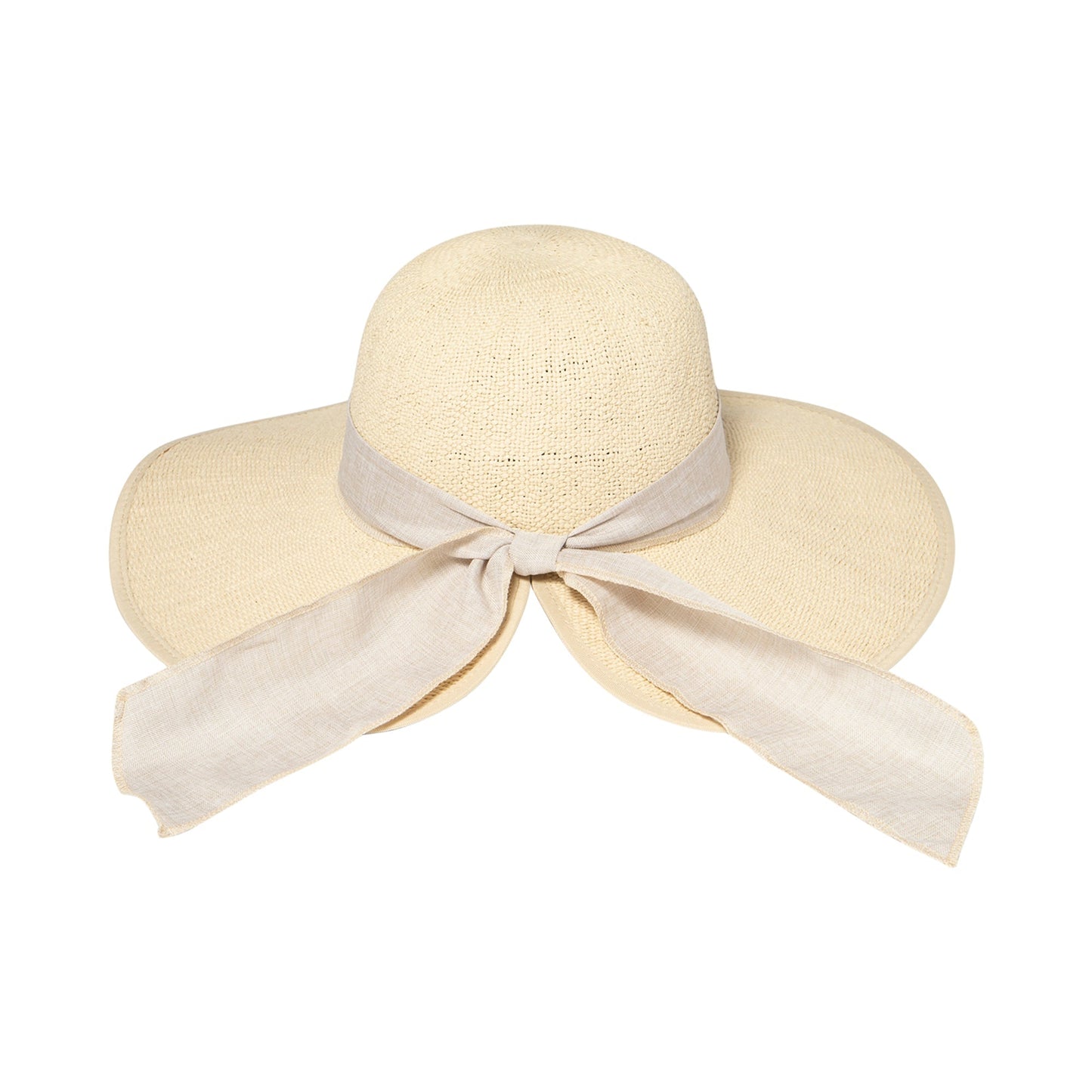 Women's Woven Paper Face Saver w/ Scarf Tie