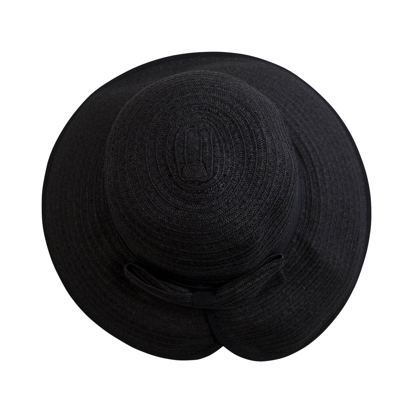Women's Contrasting Edged Sun Brim Hat with Back Bow