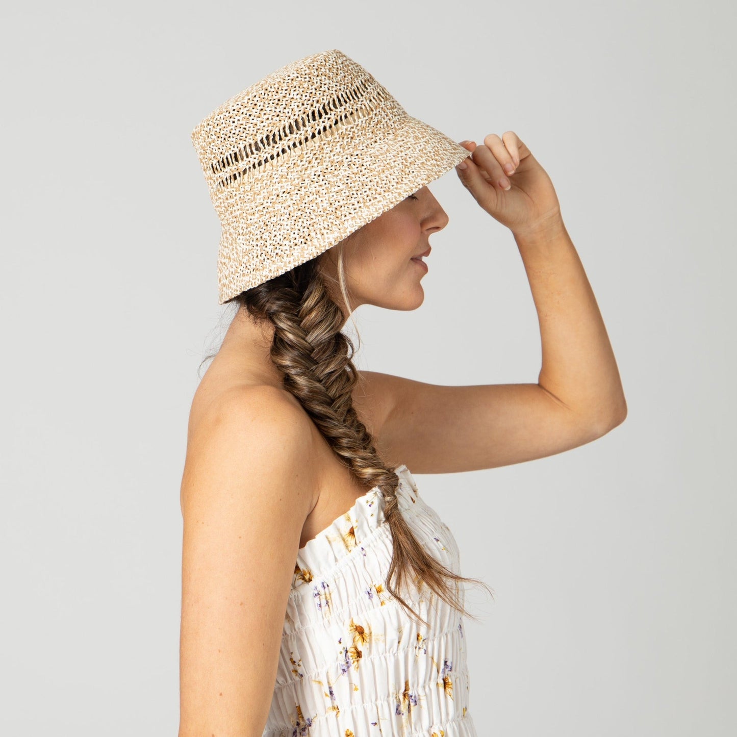 Woven Marled Bucket Hat