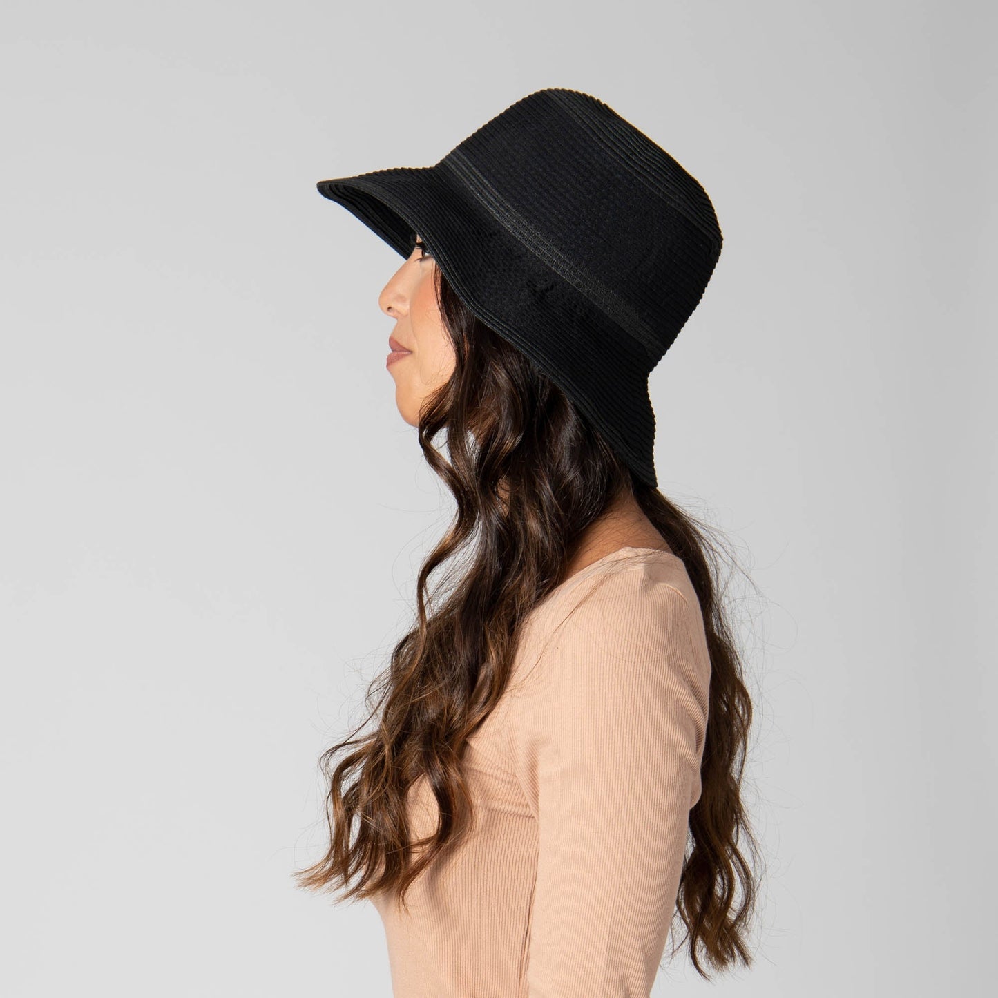 Women's Ribbon & Braided Bucket Hat