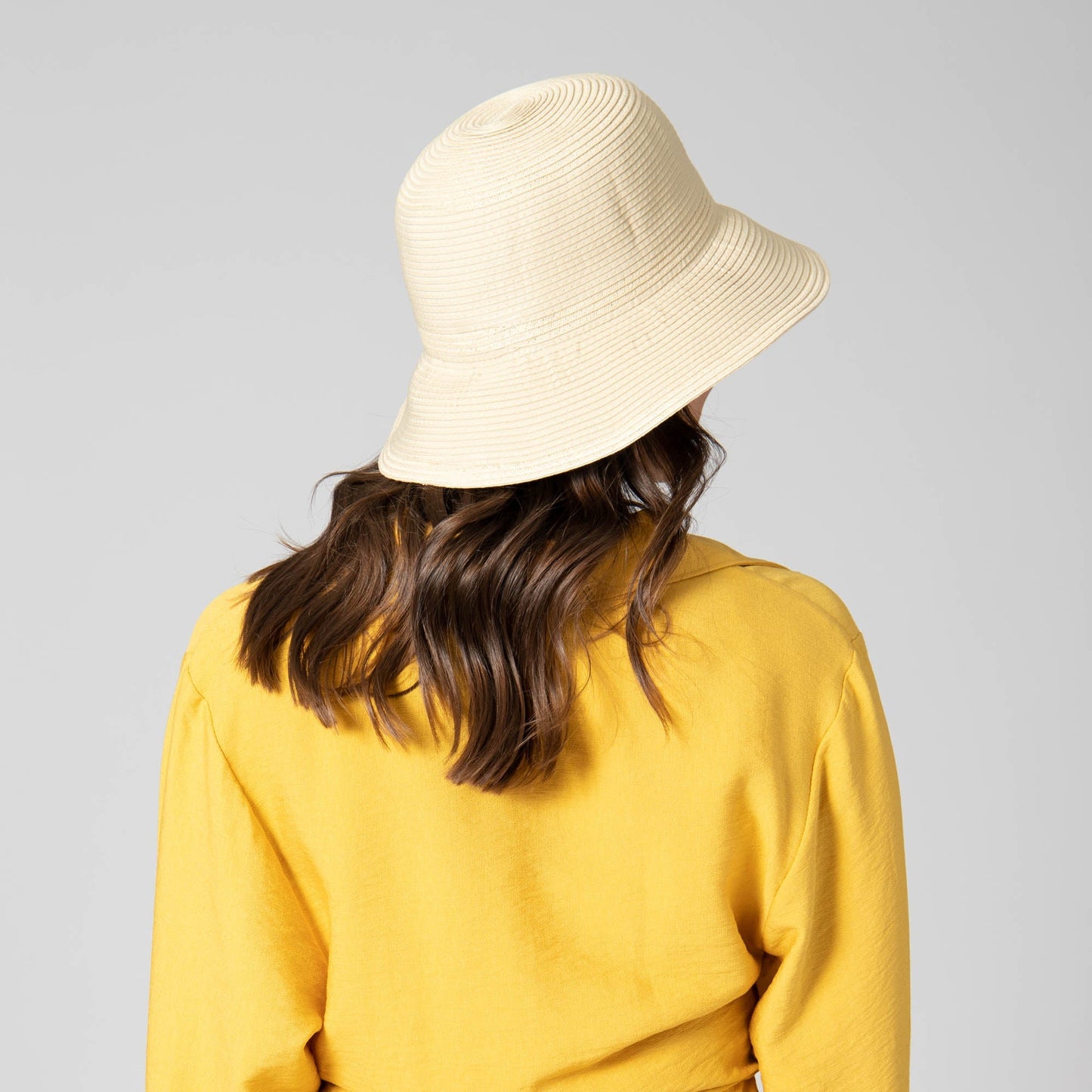 Women's Ribbon & Braided Bucket Hat