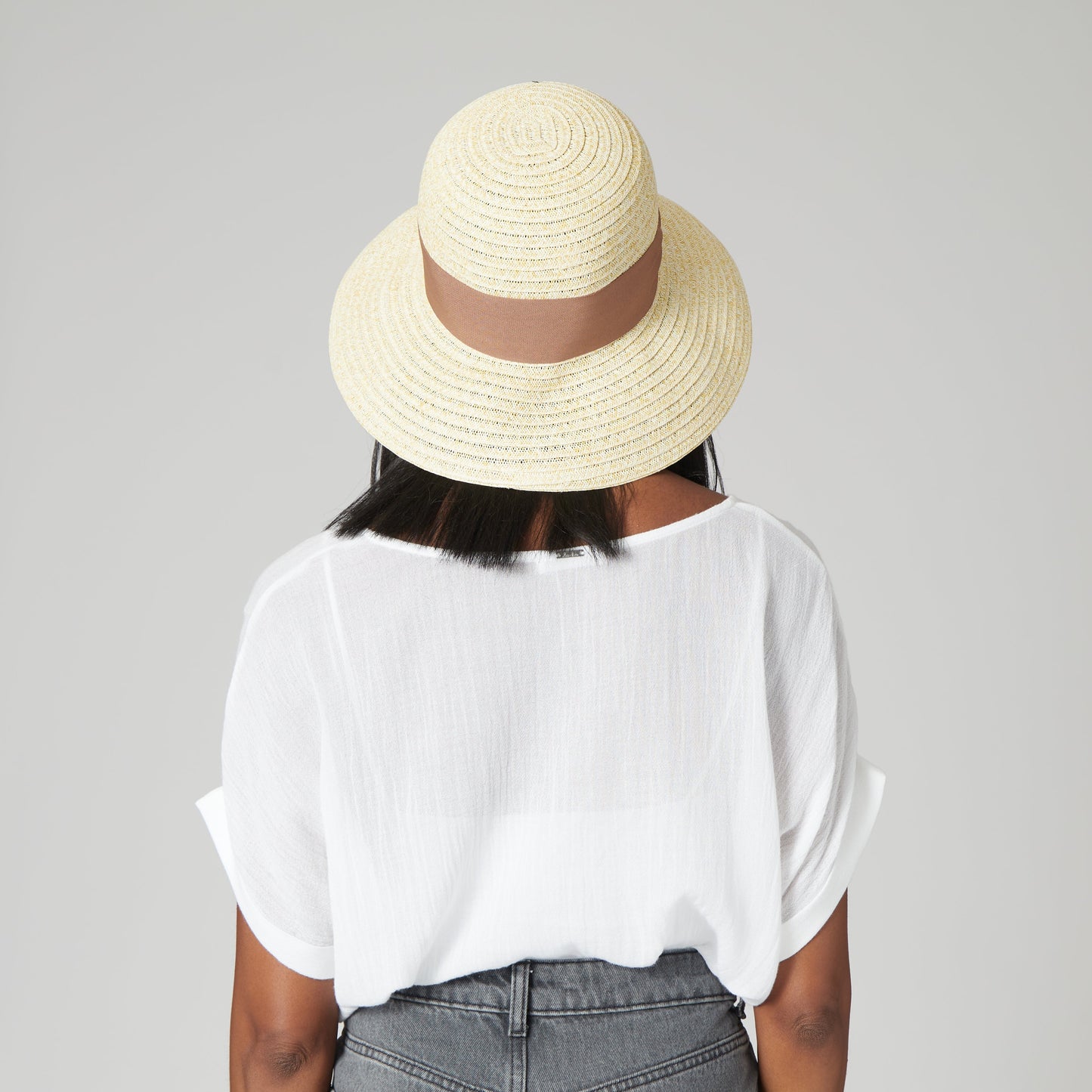 Women's Paperbraid Cloche W/ Grosgrain Band