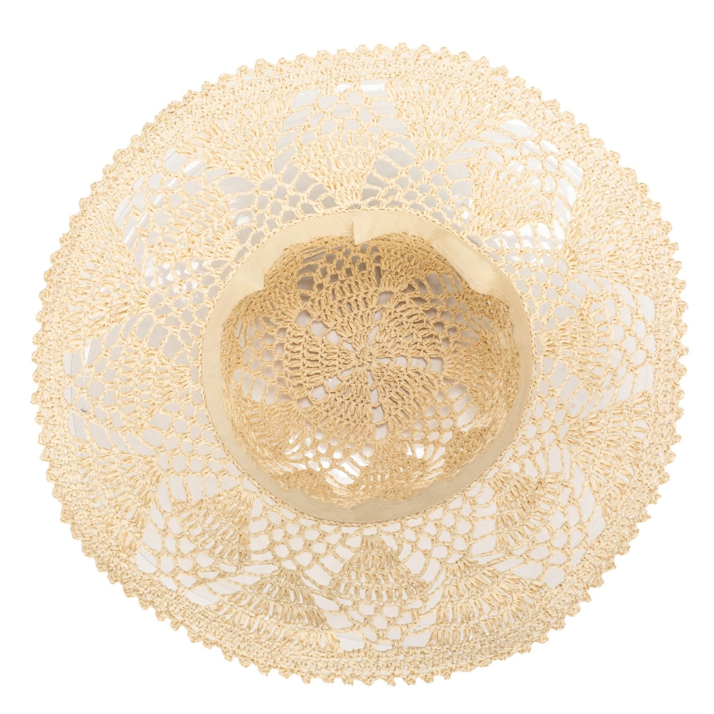 One of a Kind - Open Weave Crochet Paper Floppy