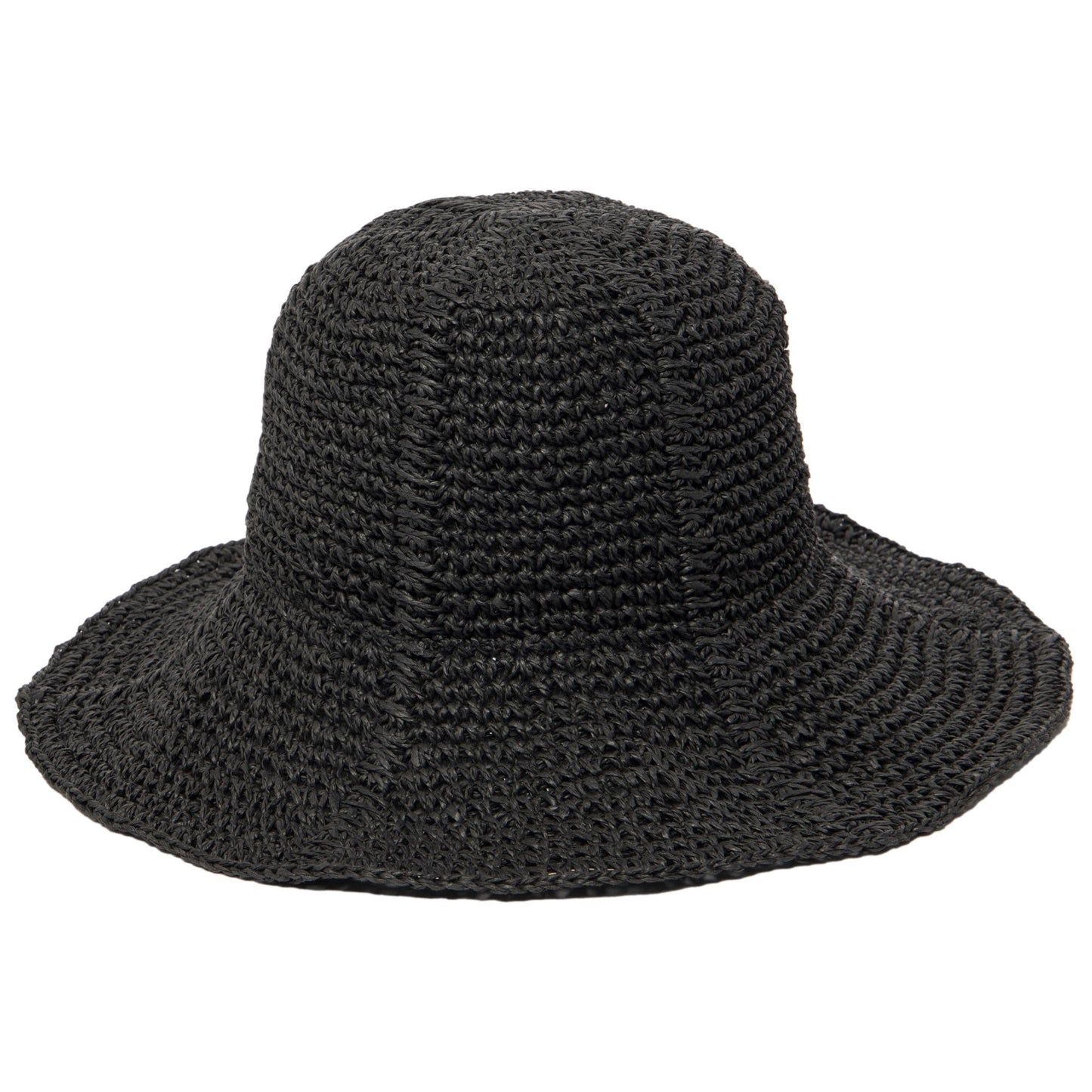 Women's Paper Crochet Floppy Bucket Hat
