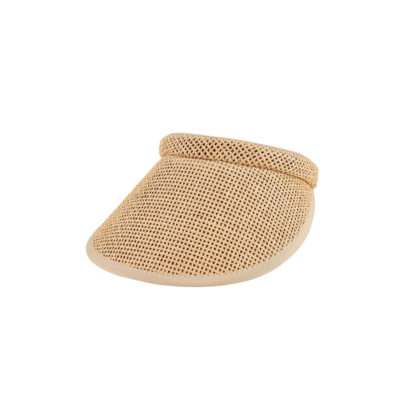 Women's Woven Paper Clip On Visor