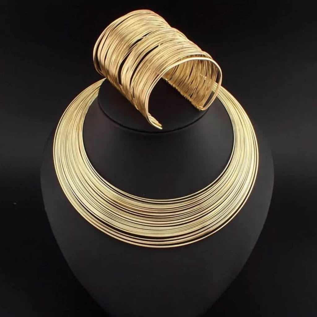 Tribal African Coil Choker