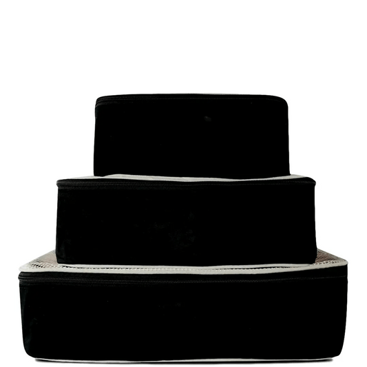 Personalized Packing Cubes, 3-pack Black