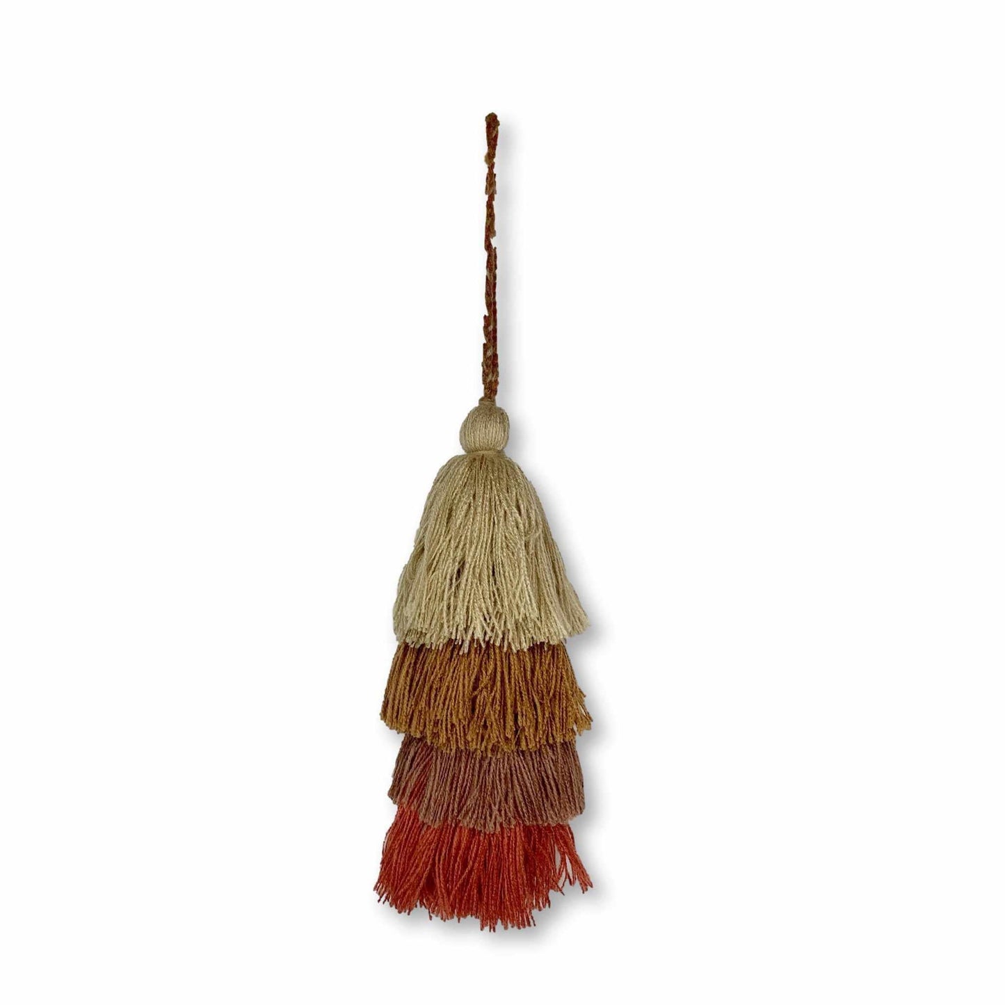 Waterfall Tassel Zipper Pull | Colorful Handmade Charm from Mexico