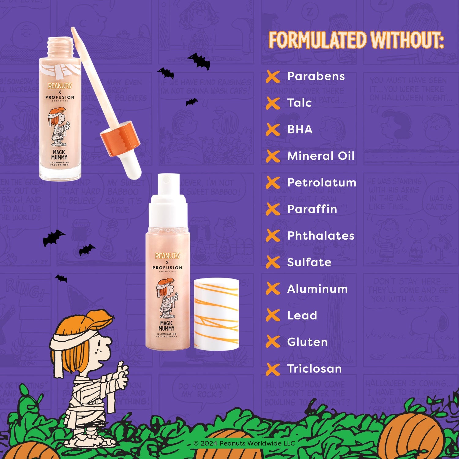 Peanuts Halloween | Magic Mummy Illuminating Face Primer & Setting Spray Set - Osadia Concept Store