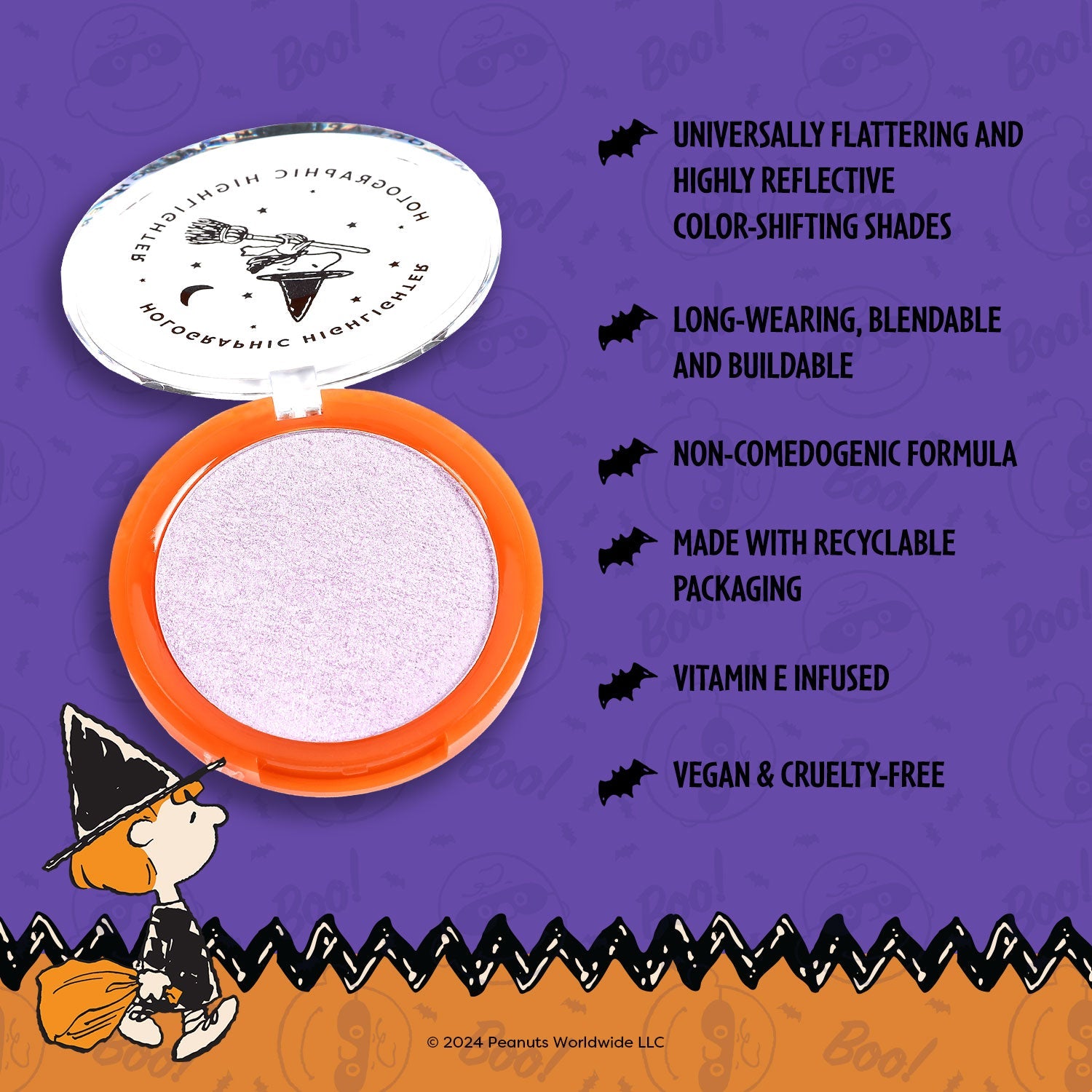 Peanuts Halloween | Spooktacular Glow Holographic Highlighter - Osadia Concept Store