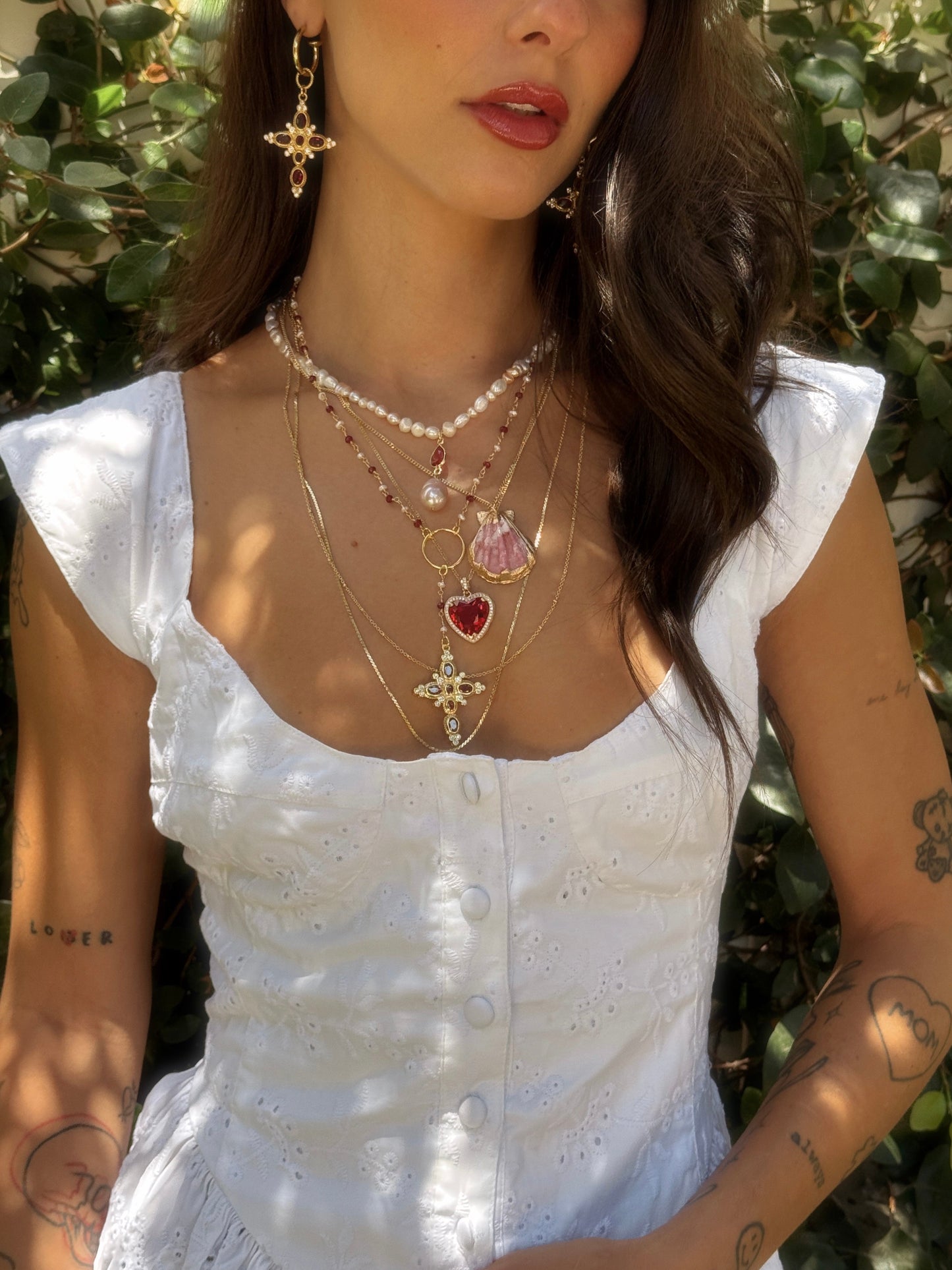 THE ELISABETH ROMPER DRESS - WHITE EYELET