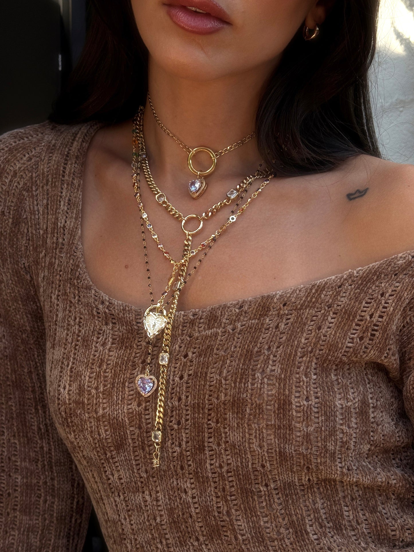 The Mini Sloane Choker Purple