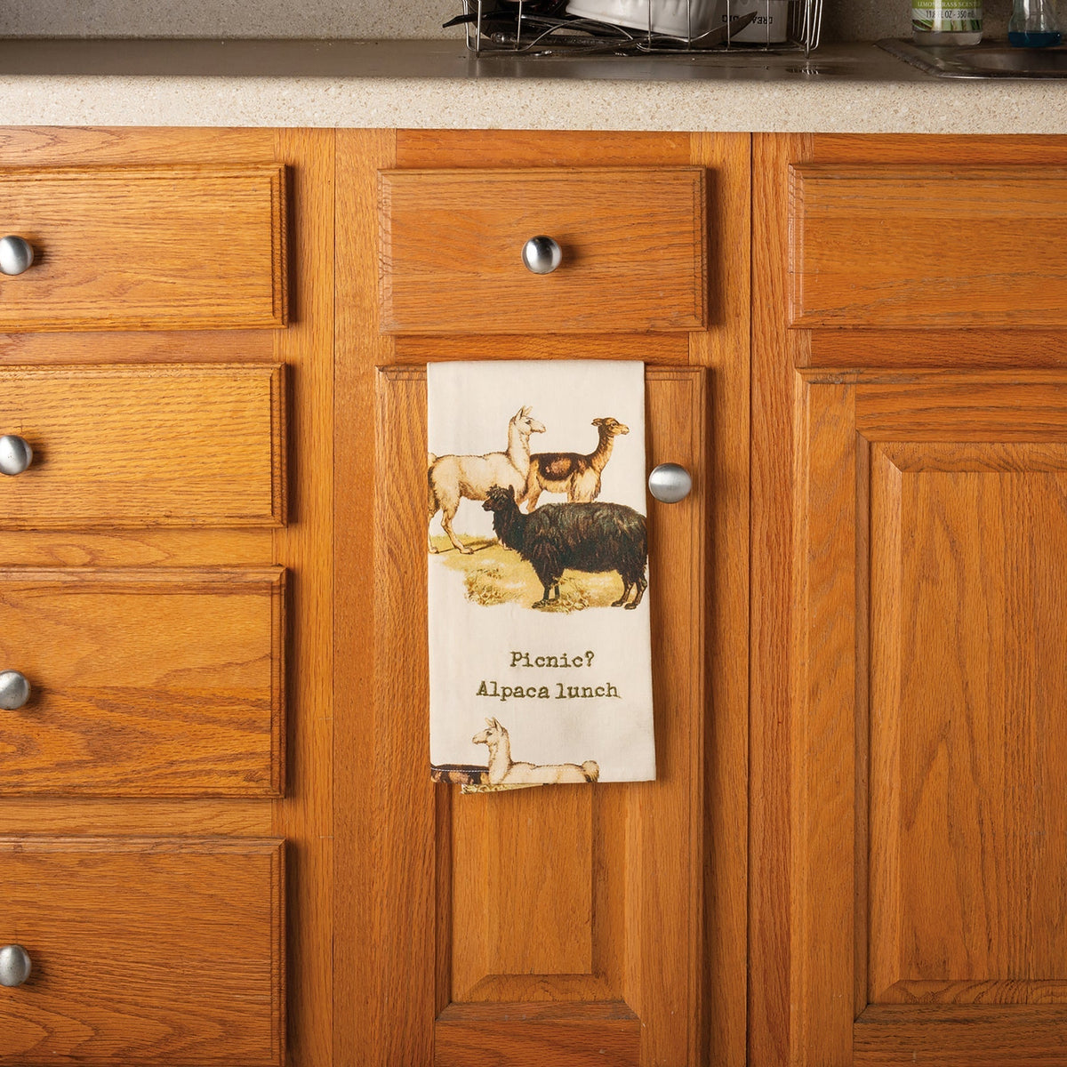 Picnic? Alpaca Our Lunch Dish Cloth Towel | 8" x 28"