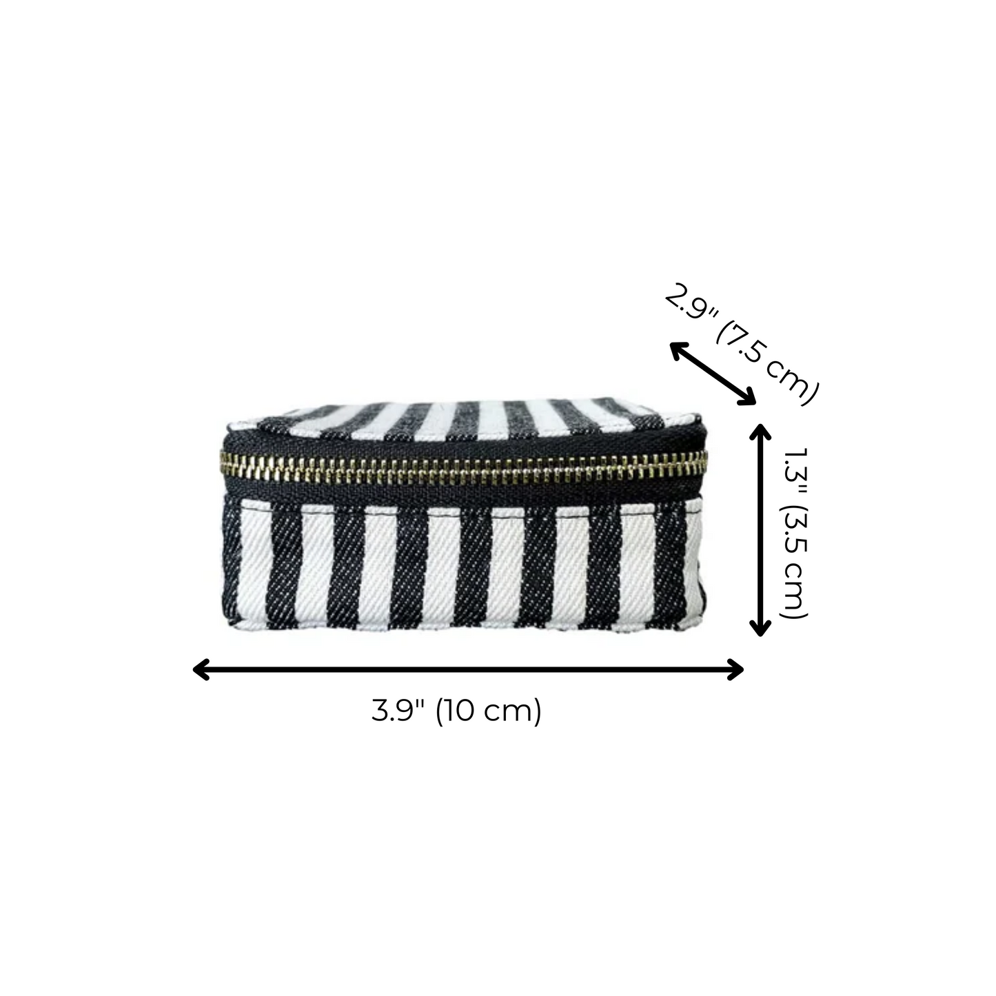 Weekly Pill Organizer Case – Small, Striped