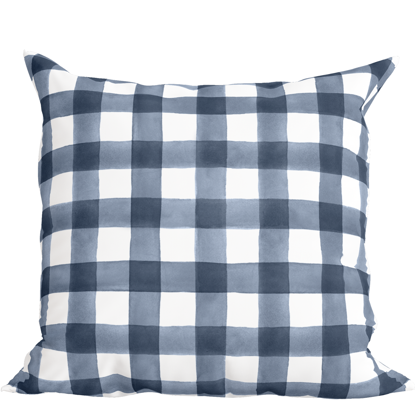 PbP Classic Navy Check Pillow