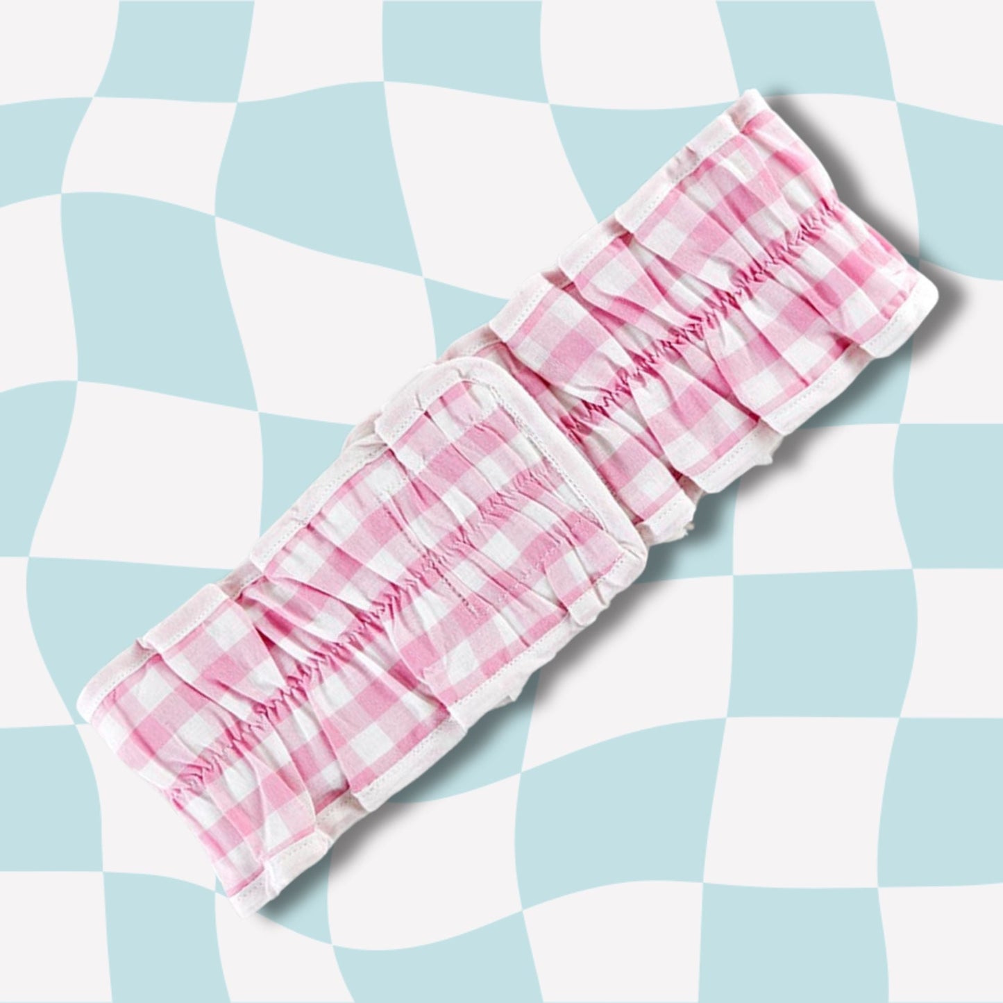 Pretty Seersucker Spa Headbands | Cozy Hair Bands For Makeup and Skincare