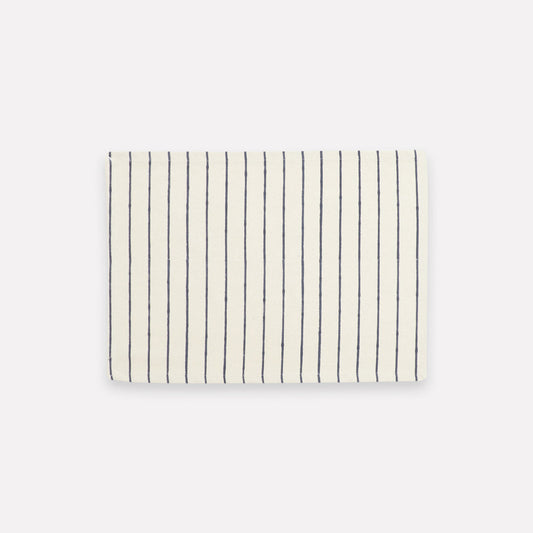 Block Print Placemat Set | Navy Stripe
