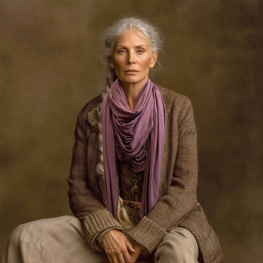 Plum Wisp Snuggle Scarf - Osadia Concept Store