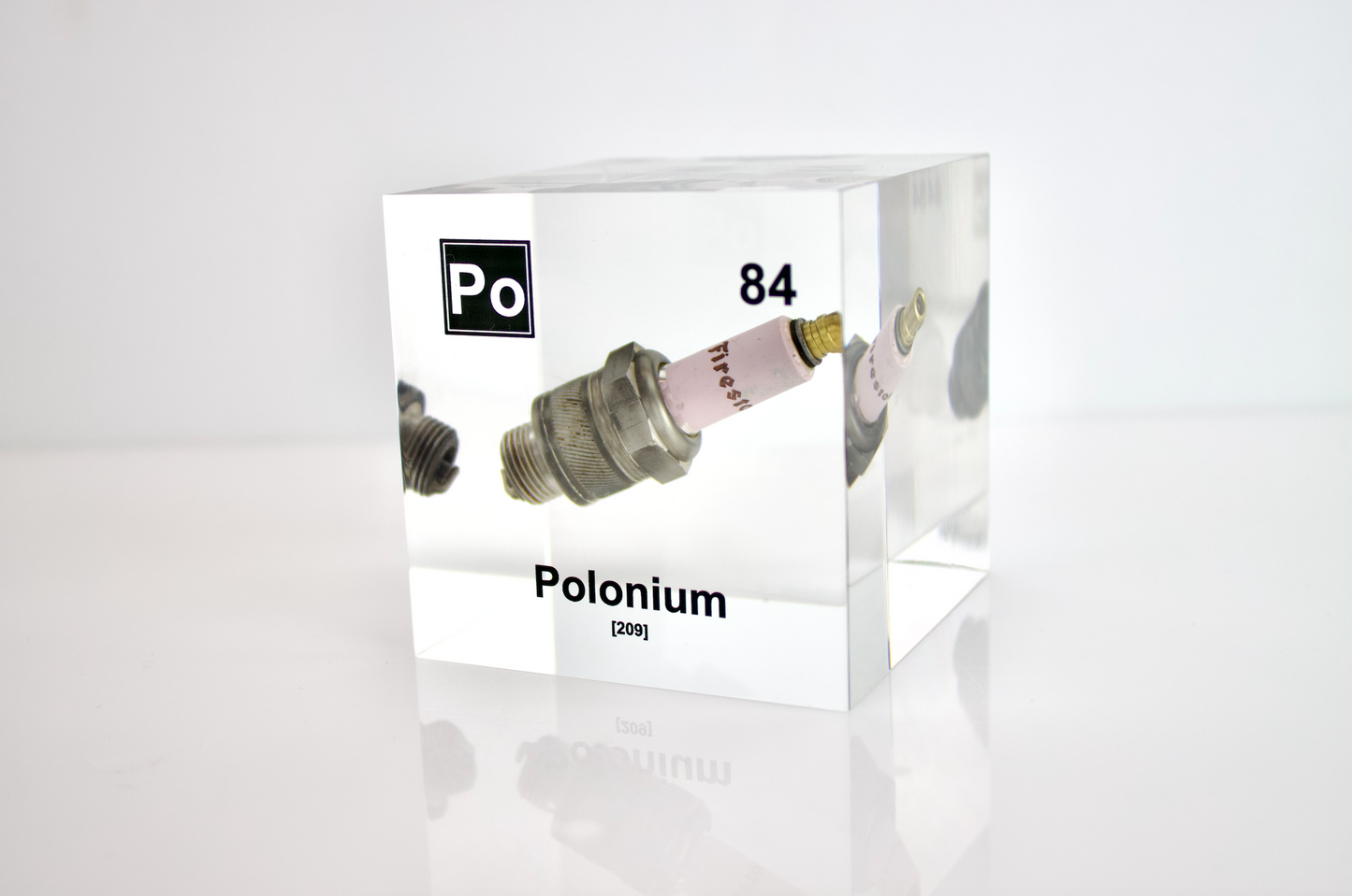 3 Inch Polonium Cube (Spark Plug Sample)