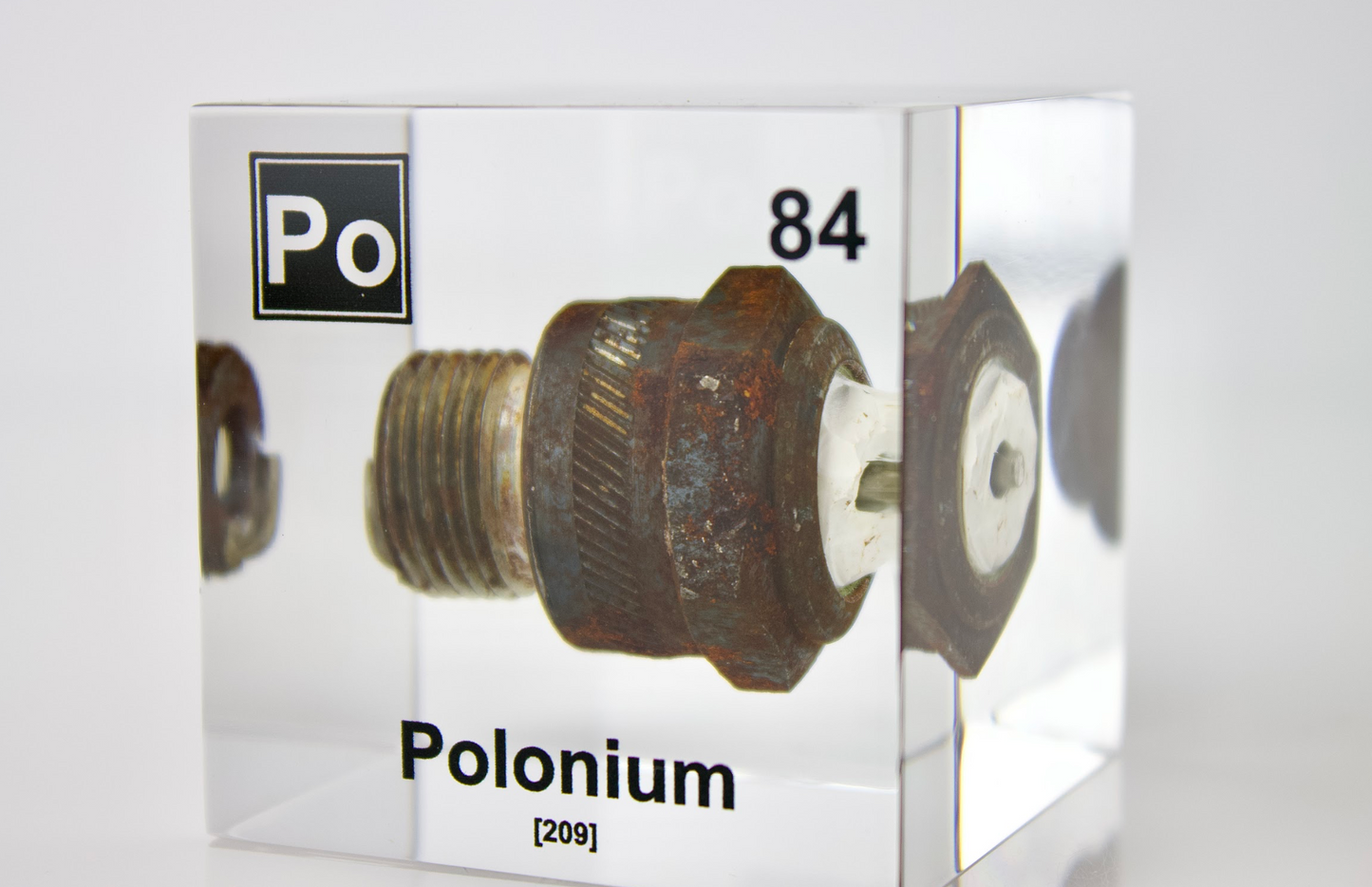 Polonium Element Cube (Spark Plug Sample)