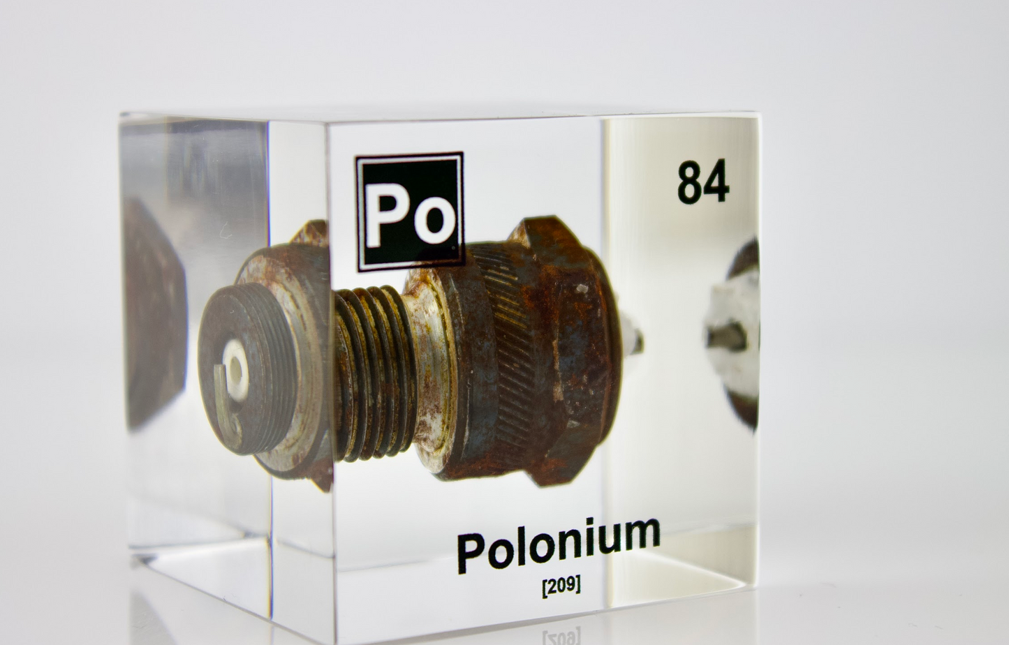 Polonium Element Cube (Spark Plug Sample)