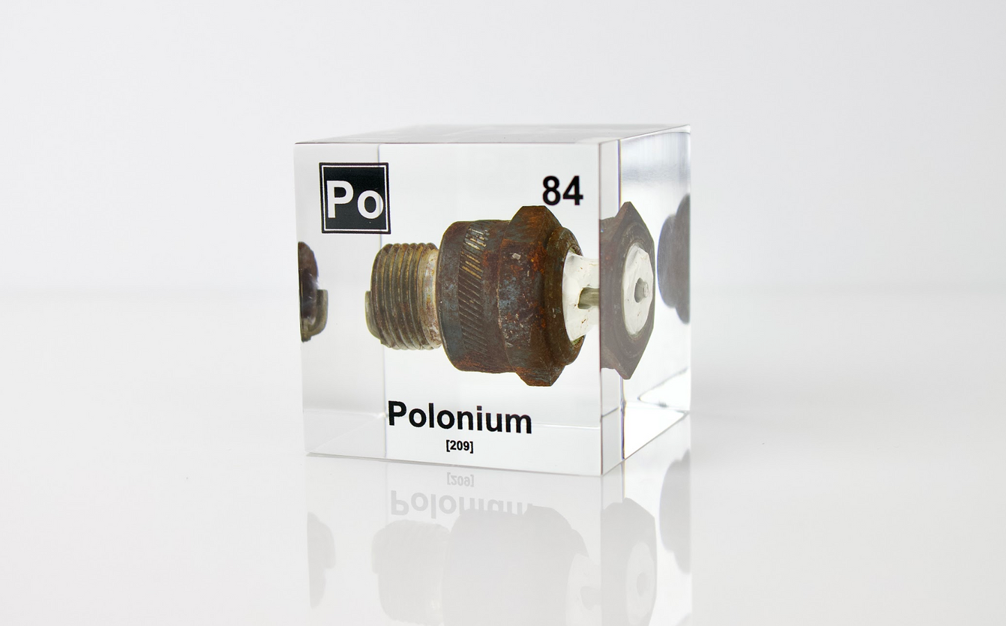 Polonium Element Cube (Spark Plug Sample)