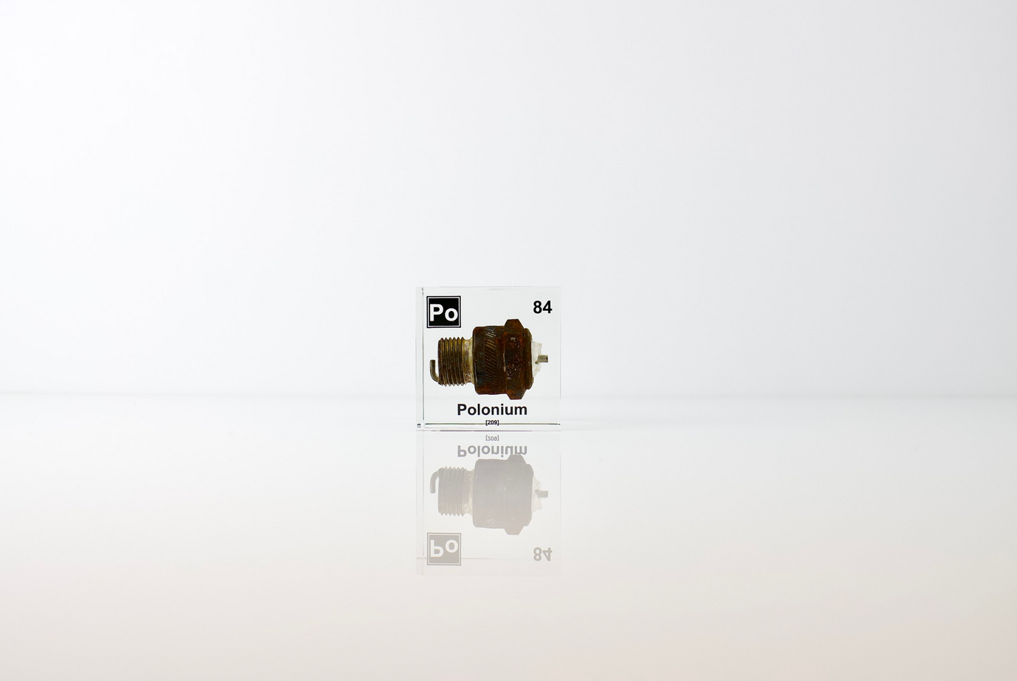 Polonium Element Cube (Spark Plug Sample)