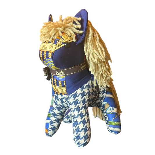 Vintage Silk Scarf Patchwork Pony