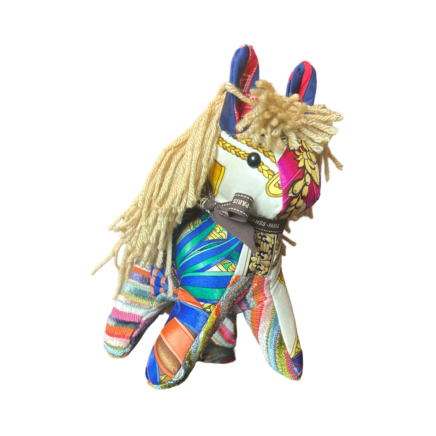 Vintage Silk Scarf Patchwork Pony