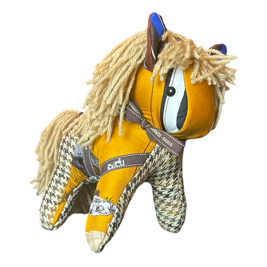 Vintage Silk Scarf Patchwork Pony