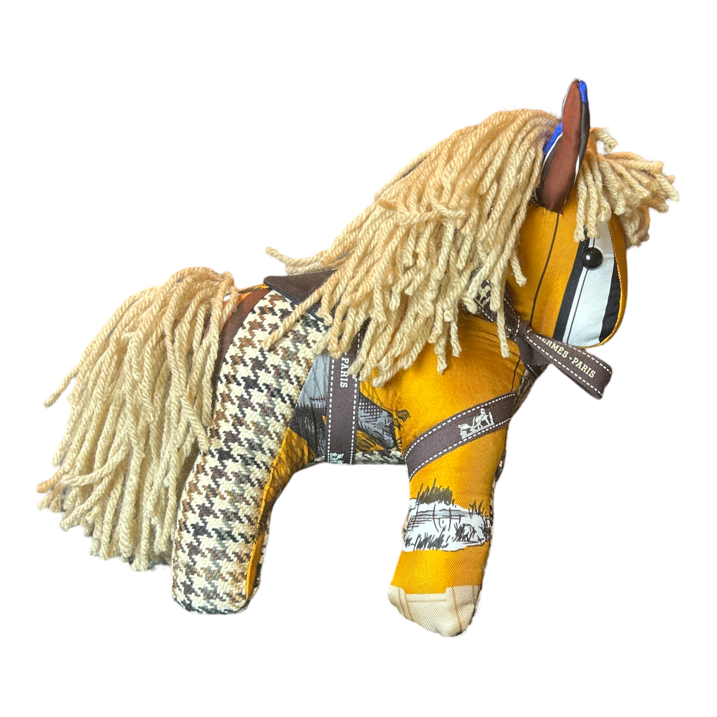 Vintage Silk Scarf Patchwork Pony